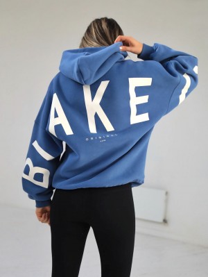 Blakely Members Isabel Oversized Hoodie Blau | GJOULPF-26