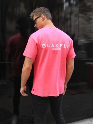 Blakely Members Relaxed T-Shirt Rosa | BDPSYZM-18