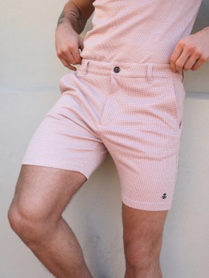 Blakely Midar Check Shorts Rosa | HLZEBDW-45