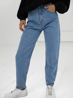 Blakely Mom Jeans Blau | WFYUXHK-13