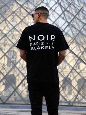 Blakely Noir Relaxed T-Shirt Schwarz | JEYRKCT-79