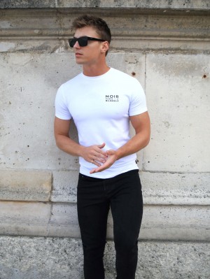 Blakely Noir Slim T-Shirt Weiß | NVYXICM-07