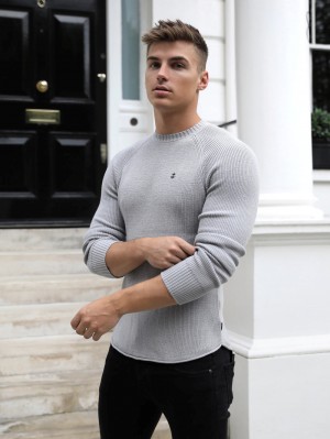 Blakely Oxley Knit Jumper Stone | IYULJFK-35