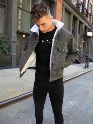 Blakely Raleigh Denim Jacket Grau | SQMVOHA-50