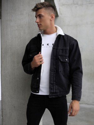 Blakely Raleigh Denim Jacket Schwarz | IMFQZUK-70