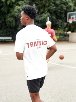 Blakely Relaxed Training T-Shirt Weiß | FYDTNRW-47