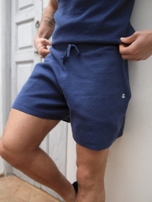 Blakely Riad Knitted Shorts Blau | OKIWYBU-41
