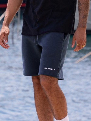 Blakely Riviera Initial Jogger Shorts Blau | XCPKSGL-17