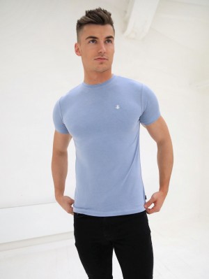Blakely Rowan Brushed Soft T-Shirt Blau | JKDXOLU-58