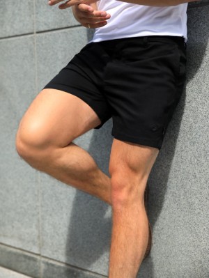 Blakely Sanremo Chino Shorts Schwarz | YMTSEJG-31
