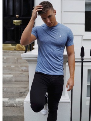 Blakely Sequoia T-Shirt Blau | SENPZHU-20