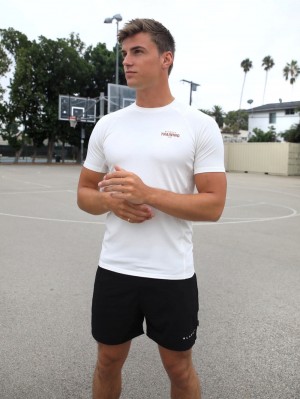 Blakely Slim Training T-Shirt Weiß | IRSOTVZ-84