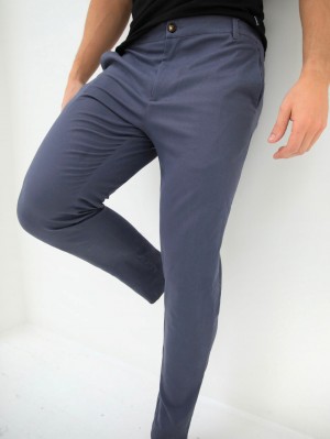 Blakely Sloane Stretch Fit Chinos Hellblau | EOMNFYU-14