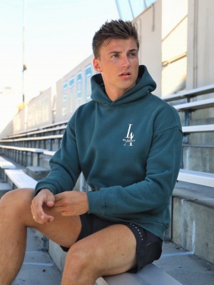 Blakely Sports Club Relaxed Hoodie Grün | EBUPNDK-63