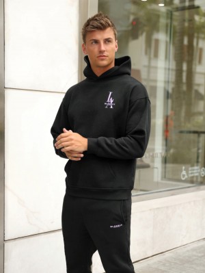Blakely Sports Club Relaxed Hoodie Schwarz | ZQYKOFG-65