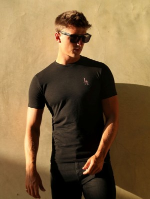 Blakely Sports Club T-Shirt Schwarz | XEBUMDZ-78