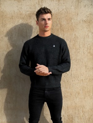 Blakely Stanton Knit Jumper Charcoal | QXCTNGE-27