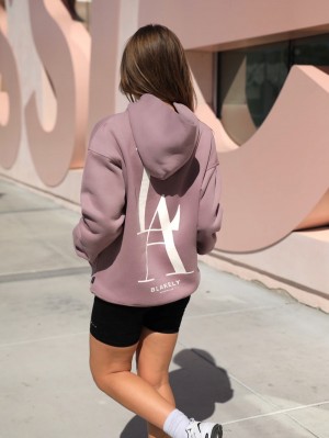 Blakely Studio Relaxed Hoodie Rosa | ROQLTXI-54