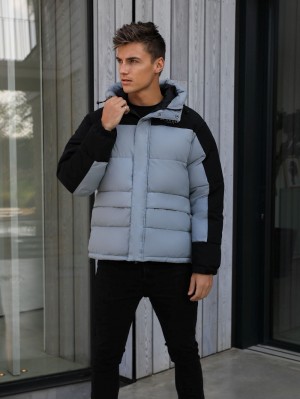 Blakely Tampa Puffer Coat Grau | MCYHULI-01