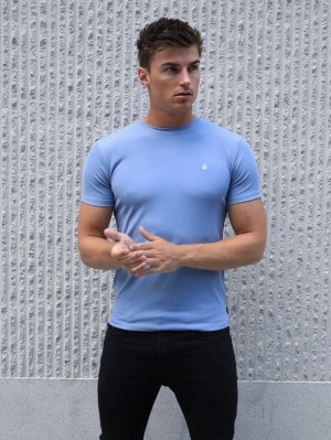Blakely Torbora T-Shirt Hellblau | VMKHPWD-28