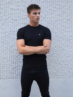 Blakely Torbora T-Shirt Schwarz | TBHIEOJ-89