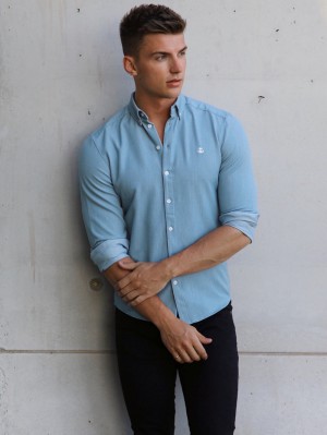 Blakely Torino Shirt Blau | HBITFKL-45