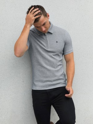 Blakely Toulon Textured Polo Grau | RFHVNWG-64