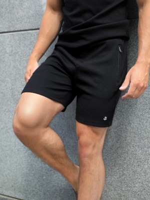 Blakely Toulon Textured Shorts Schwarz | OPAINUC-28