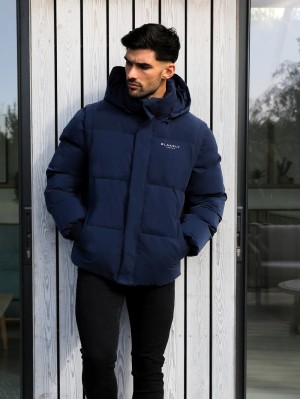 Blakely Ultimate Multiway Puffer Coat Navy | IHOUTPX-37