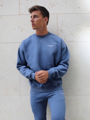 Blakely Universal Relaxed Jumper Blau | KZLEPRT-57