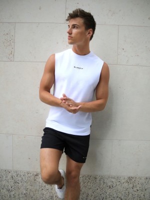 Blakely Universal Sleeveless Tee Weiß | DQUZNET-07