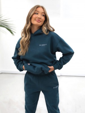 Blakely Universal Women's Relaxed Hoodie Grün | QJAOUEW-32