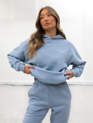 Blakely Universal Women's Relaxed Hoodie Blau | MPAJUKE-19