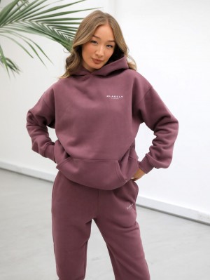 Blakely Universal Women's Relaxed Hoodie Bordeaux | DFZSXEM-57