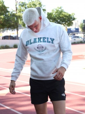 Blakely Varsity Relaxed Hoodie Weiß | BWUDCGL-85
