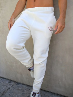 Blakely Varsity Sweatpants Weiß | RAWUELC-87