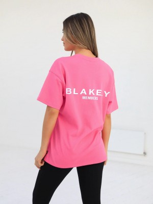 Blakely Womens Members Relaxed T-Shirt Rosa | CUMFXPY-18