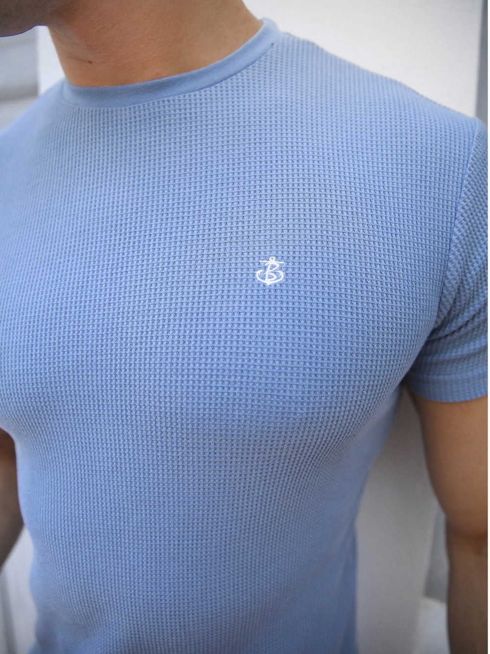 Blakely Akka Textured T-Shirt Hellblau | LCWYEUH-57