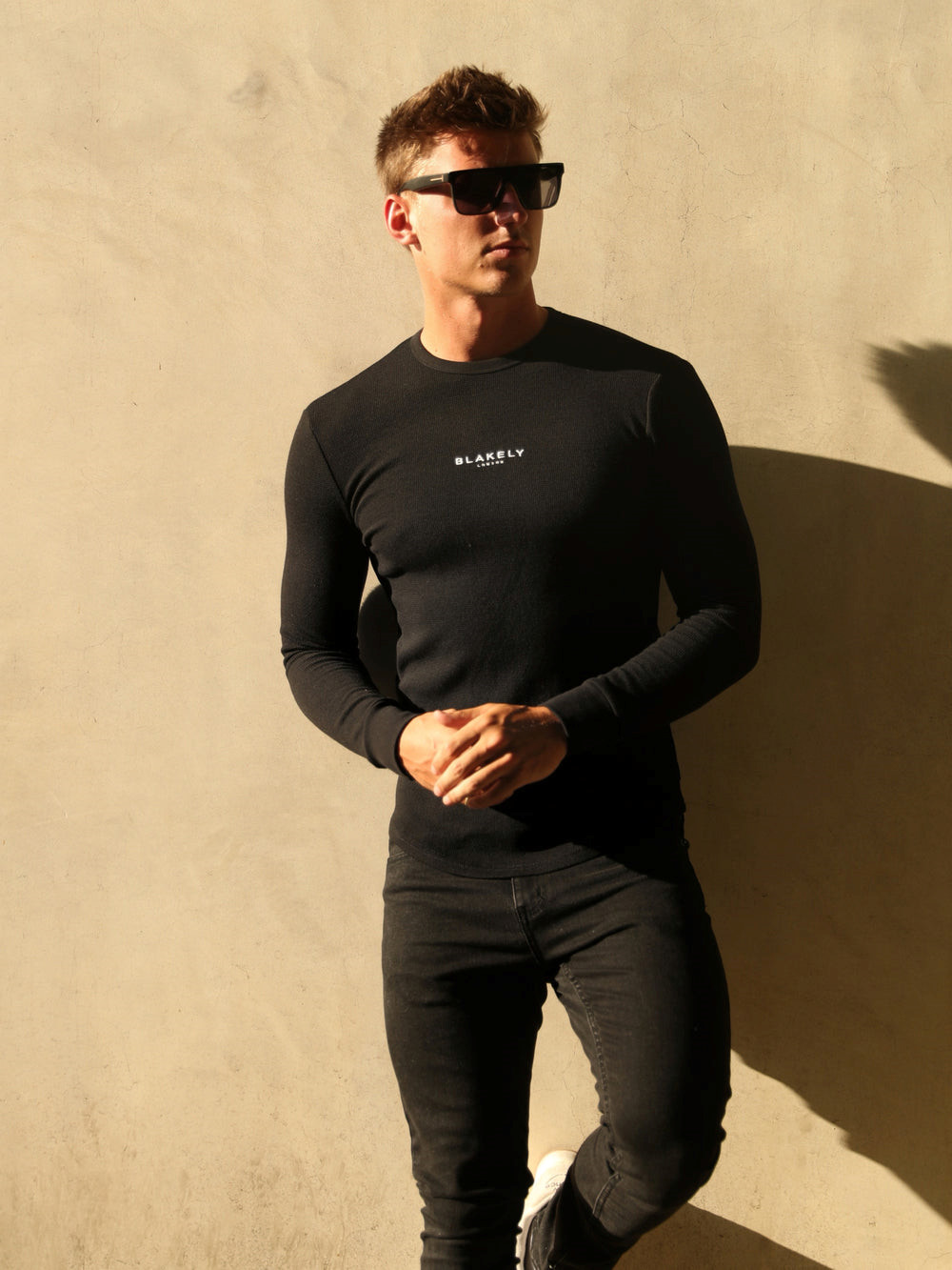 Blakely Alezio Textured Jumper Schwarz | JAWZYIC-56