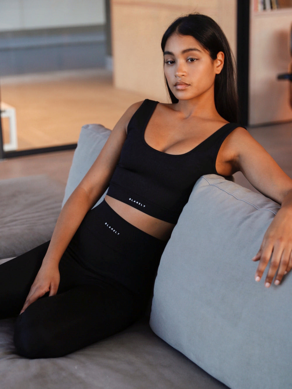 Blakely Alina Sports Bra Schwarz | UXGSNHL-96