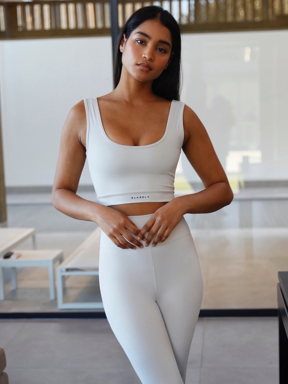 Blakely Alina Sports Bra Stone | VNPIHLK-30