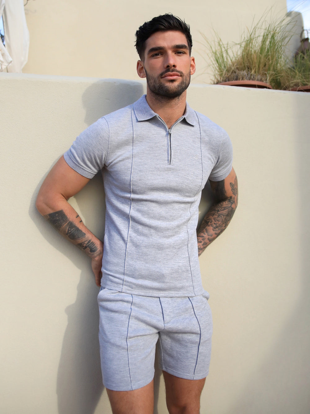 Blakely Amezri Seamline Polo Hellgrau | RISBXAL-54