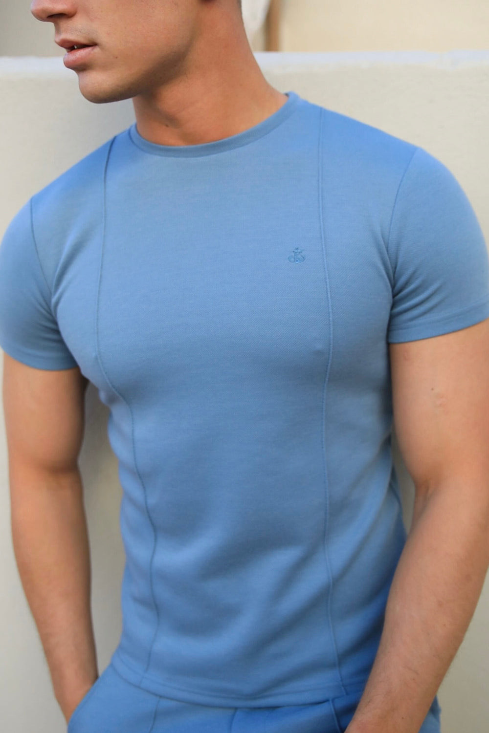 Blakely Amezri Seamline T-Shirt Blau | CVKFMSU-45