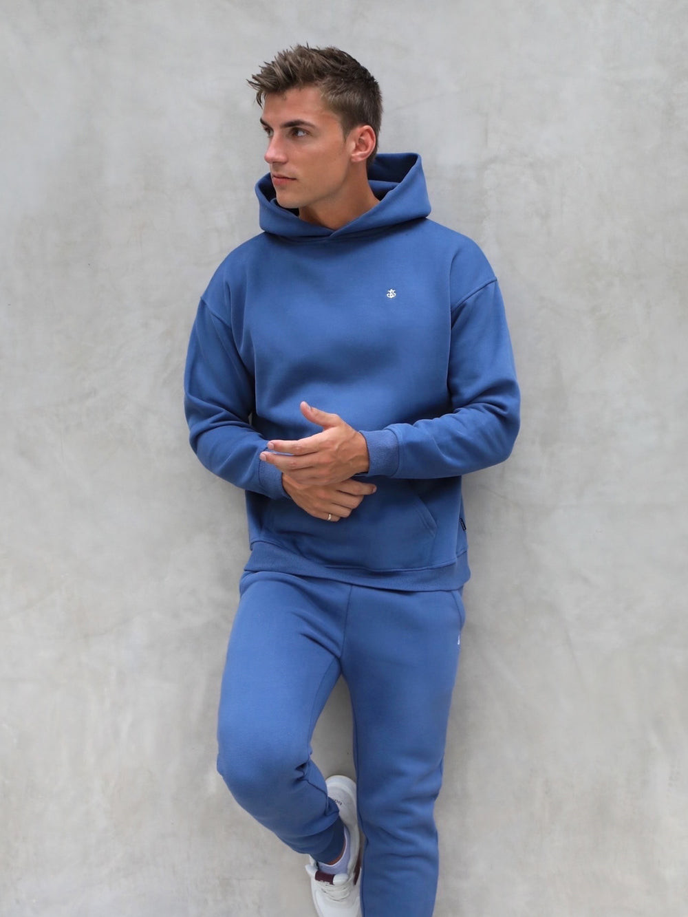 Blakely Anchor Relaxed Hoodie Blau | VBJLIMP-87