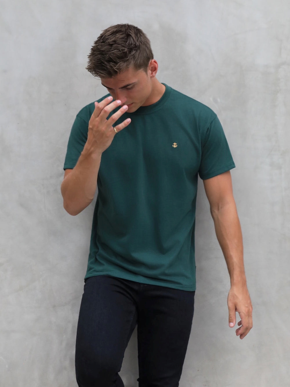 Blakely Anchor Relaxed T-Shirt Dunkelgrün | UQIATRM-63