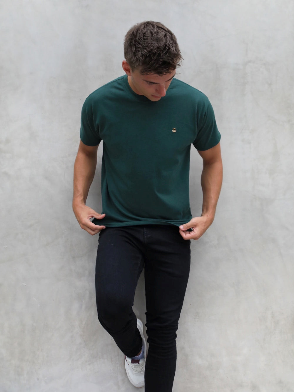 Blakely Anchor Relaxed T-Shirt Dunkelgrün | UQIATRM-63