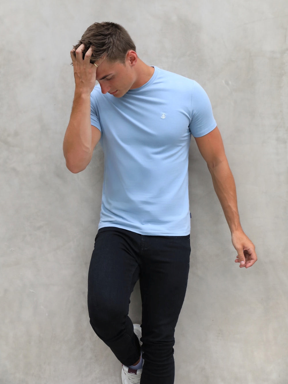 Blakely Anchor T-Shirt Blau | NKQPULE-16