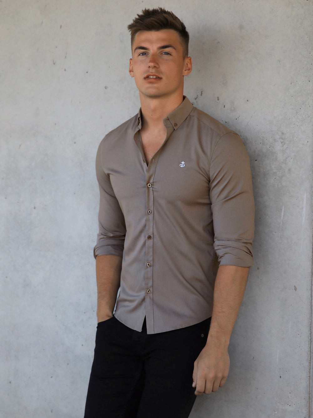 Blakely Anzio Shirt Braun | SVWIKQP-83