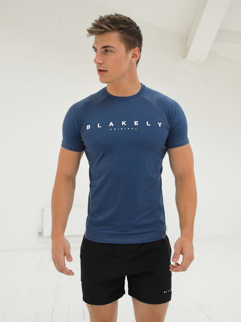 Blakely Apex Active T-Shirt Blau | PLMTCHZ-38