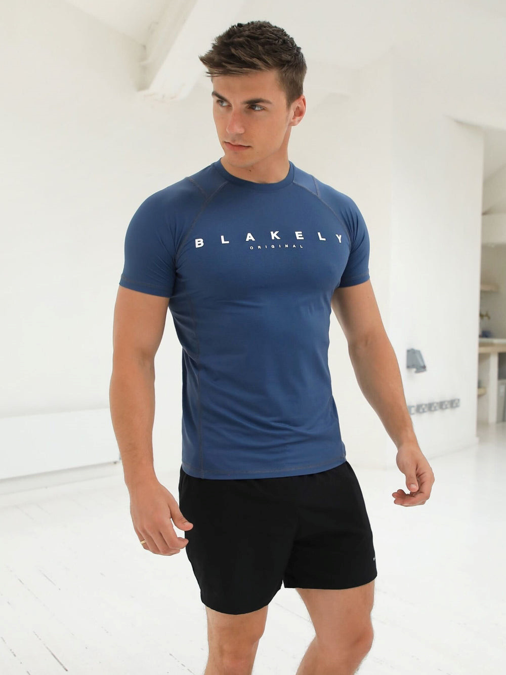 Blakely Apex Active T-Shirt Blau | PLMTCHZ-38